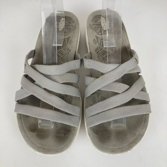 Keen Women's Size 10.5 Damaya Grey Strappy Open Toe Quick-Dry Slip On Sandals - Picture 4 of 10